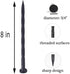 Landscape Edging Spikes, 8 inch Edging Spikes for Landscaping, Flower Gardens, Lawn (25 PC)...