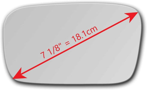 New Replacement Non-Blue Mirror Glass with Full Size Adhesive for 2004-2006 Acura TL Driver Side View Left LH...