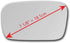 New Replacement Non-Blue Mirror Glass with Full Size Adhesive for 2004-2006 Acura TL Driver Side View Left LH...