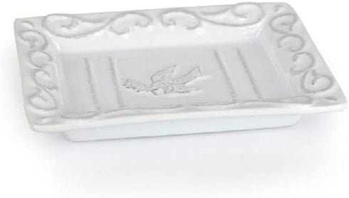 Pre de Provence with a White-Washed Terracotta Finish Soap Dish, 8.8 Ounce (Pack of 1)...
