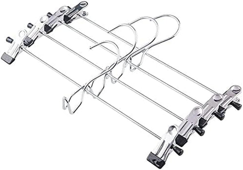 Tosnail 15 Pack Stackable Skirt Pants Clothes Hangers with Non-Slip Clips, Add-On Hangers, Cascading Hangers Space Saving Closet Organizer...