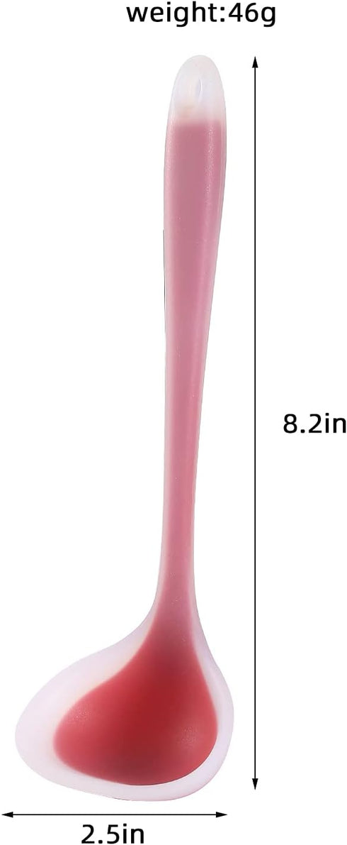 Silicone Small Silicone Ladles, Mini Gravy Ladles, Heat-resistant Sauce ladles for serving or cooking, BPA Free...