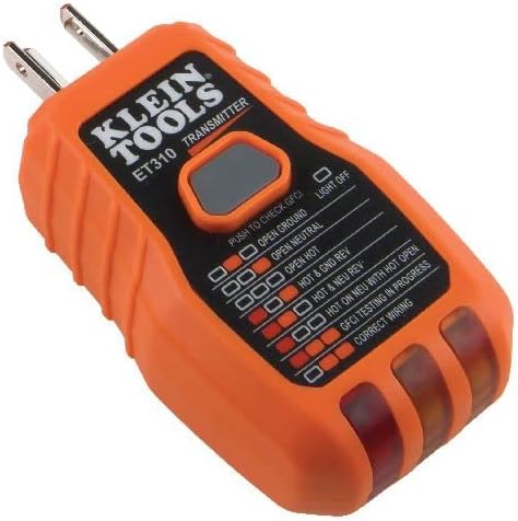 Klein Tools ET310TRANS ET310 Circuit Breaker Finder Replacement Transmitter, Digital Circuit Breaker Finder, Integrated GFCI Outlet Tester...