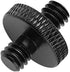 4PCS 1/4" Male to 1/4" Male Threaded Tripod Screw Adapter, Aluminum Alloy Standard Camera Cage Mounting Thread Converter, Double Head Stud for Mon...