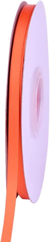Ribest 1/4 inch 50 Yards Solid Double Face Satin Ribbon Per Roll for DIY Hair Accessories Scrapbooking Gift Packaging Party Decoration Wedding Flo...
