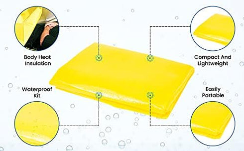 Primacare CB-6821 Emergency Disposable Transport Blanket, Lightweight and Warerproof, Space Blanket for Outdoors, Camping, First Aid, Hiking, Surv...