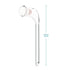 Stonylab Glass 105 Degree Angle Distillation Adapter, Borosilicate Glass Distillation Bent Adapter with 19/22 Outer Joint and 100 mm Tapered Drip ...