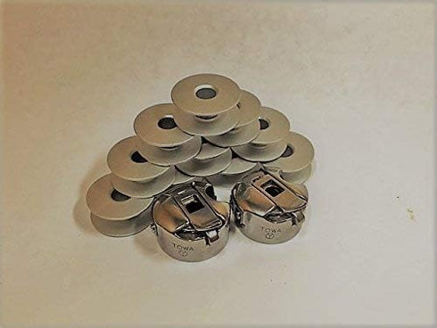 2 BOBBIN CASE(52237) & 10 ALUMINUM BOBBIN FOR JUKI INDUSTRIAL SEWING MACHINE...