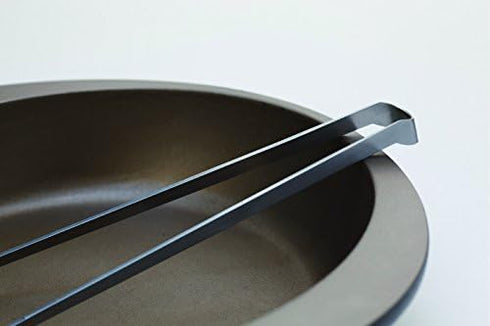 Yoshikawa EAtoCO AS0029 Vegetable Chopsticks, Tongs, Pottery, Fry, Stainless Steel, Width 0.7 x Length 9.8 inches (1.7 x 25 cm)...