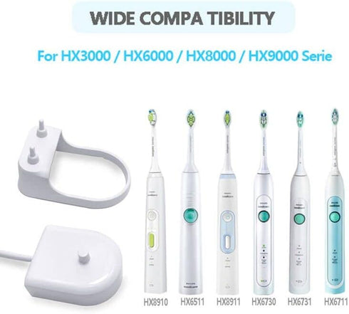 Replacement Charger Base for Philips Electric Toothbrush HX6100, Inductive Charger Replacement Sonicare Toothbrush Charger with Charger Holder Too...