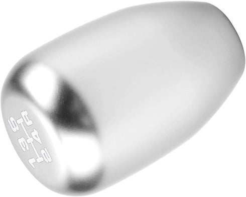 5 Speed Car Gear Shift Knob, Manual Gear Shift Knob Stick Head Shifter Lever Stick with 3 Adapters 8/10/12mm(Silver)...