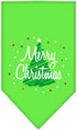 Mirage Pet Products Scribble Merry Christmas Screen Print Bandana for Pets, Small, Yellow...
