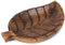 NIRMAN - Decorative Tray Wooden Leaf Design Serving Tray Platter Breakfast Table Kitchen Décor...