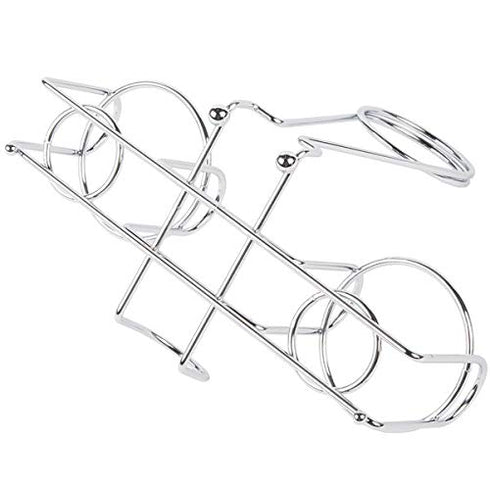 G.E.T. 4-22735 Chrome Metal Two Compartment Condiment Caddy Metal Table Caddies Collection...