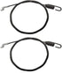 Replacement Snowblower Clutch Drive Cable 946-04229B fits Stens MTD Cub Cadet 45" Cable Length 946-04229, 946-04229B, 290-671, 746-04229B(2 Pack)...