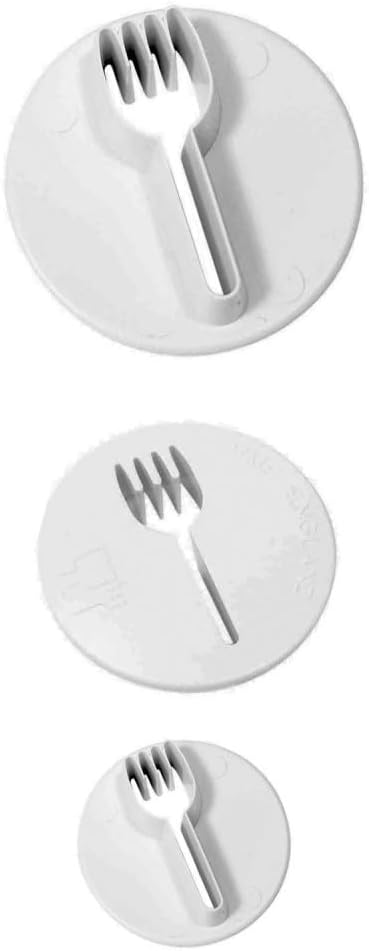PME Honeysuckle Cutters, Set of 3, White, 5 x 5 x 5 cm...