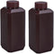 8.4oz/2 Pcs Plastic Lab Chemical Reagent Bottles, Square Sample Storage Container, Plastic Chemical Container Bottle with Inner Ring Cover, Narrow...