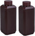 8.4oz/2 Pcs Plastic Lab Chemical Reagent Bottles, Square Sample Storage Container, Plastic Chemical Container Bottle with Inner Ring Cover, Narrow...