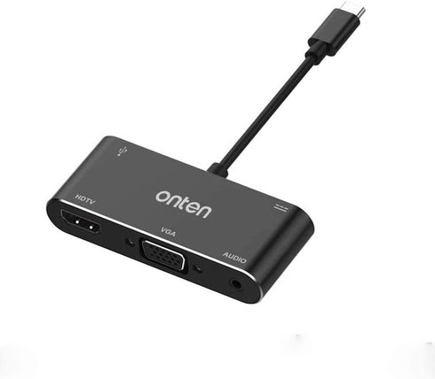 ONTEN USB C to HDMI VGA Adapter (5-in-1)...