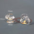 10PCS Clear Acrylic Plastic Knob, Plexiglass Knob,Small Triangular Acrylic Cabinet Handle...