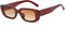 Rectangle Sunglasses for Women Black 90s Retro Sunglasses Fashion Y2K Square Sunglasses...