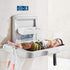 New Baby Changing Station Sign, 8 x 3 in with English and Symbol, Blue for Men, Women, Unisex...
