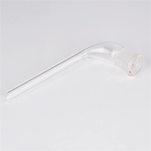 Stonylab Glass 105 Degree Angle Distillation Adapter, Borosilicate Glass Distillation Bent Adapter with 19/22 Outer Joint and 100 mm Tapered Drip ...