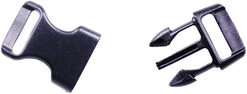 Paracord Planet Black Contoured Side Release Buckles - 3/8 Inch, 1/2 Inch, and 5/8 Inch - 60 Pack (20 Each)...