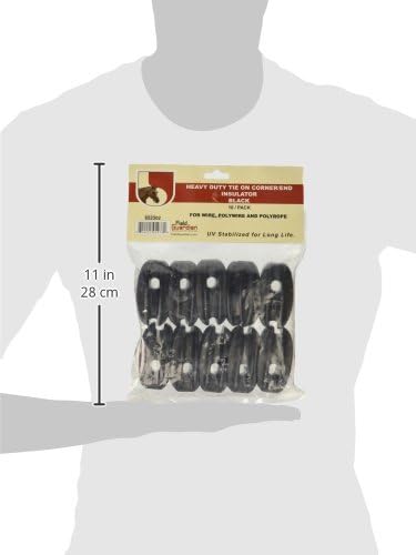 Field Guardian Heavy Duty Tie-On Corner/End Polyrope, Black...