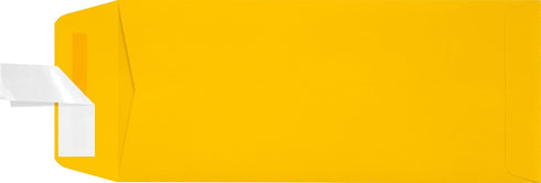 LUXPaper #10 Policy Business Envelopes | Peel & Press | 4 1/8" x 9 1/2" | Sunflower Yellow | 80lb. Text | 50 Qty...