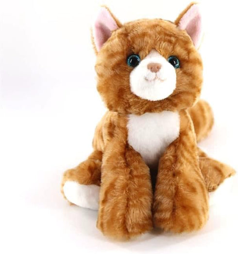 The Petting Zoo Orange Tabby Cat Stuffed Animal Plushie, Gifts for Kids, Cat Plush Toy 9 inches...