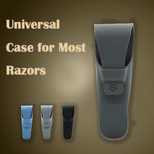 2-Pcs Silicone Razor Case, JCSMARTEC Rubber Safety Travel Shaver Cover Bag Protector, Portable Waterproof Razor Carrying Case (2-PACK)......