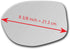New Replacement Mirror Glass with Full Size Adhesive for 2014-2017 Honda Odyssey Driver Side View Left LH...