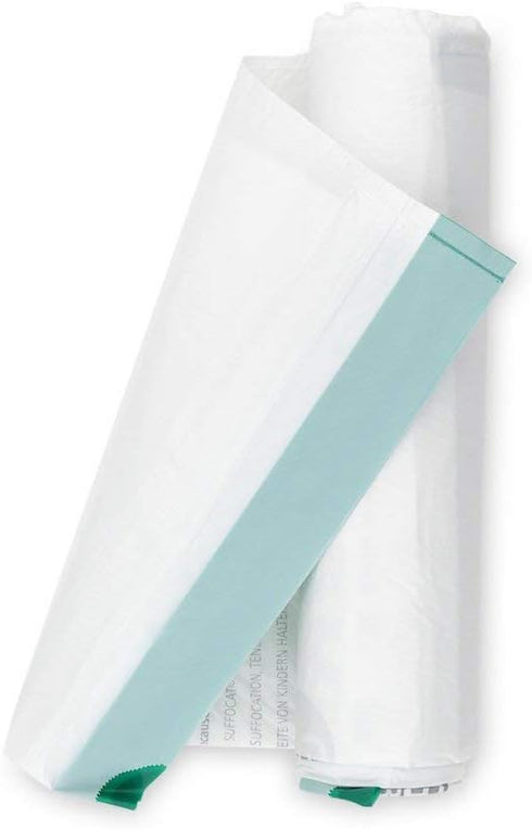 Brabantia PerfectFit Trash Bags (Size G / 6-8 Gallon) Thick Plastic Trash Can Liners with Tie Tape Drawstring Handles (20 Bags)...