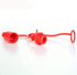 2sets 3/8" Hydraulic Coupler Dust Cap, Male Female Quick Coupler Cover, Hydraulic Quick Disconnects Port Plug Fittings with Retention Ring Keeps C...