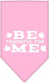 Mirage Pet Products Be Thankful for Me Screen Print Bandana, Large, Bright Pink...