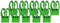 Olsa Tools Tool Holder Clips | 10 Pieces | Fits Magnetic and Wall Mount Screwdriver Organizers | Green...