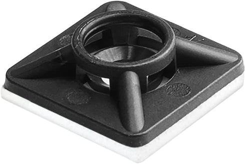 Maxxima 0.75 Inch Zip Tie Mounts - Cord Management Desk Cable Organizer, 3M Tape Self Adhesive Mounting Pad, Cable Tie Anchors, Stick On Table Org...
