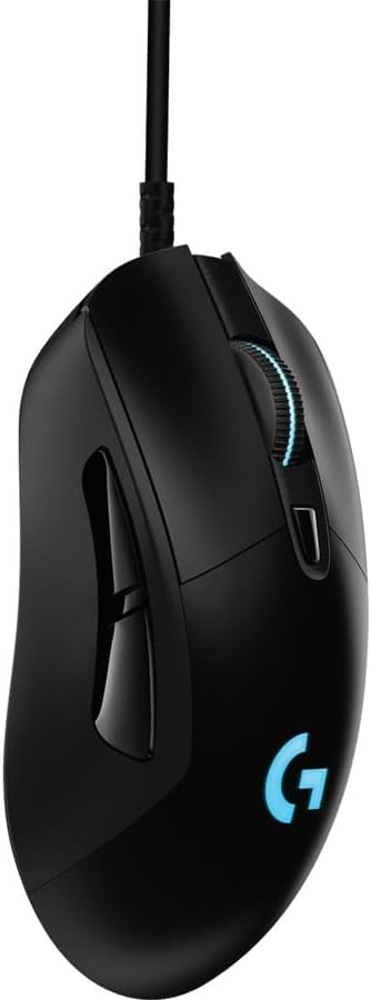 Logitech G403 Hero 25K Gaming Mouse, Lightsync RGB, Lightweight 87G+10G optional, Braided Cable, 25, 600 DPI, Rubber Side Grips, Black...