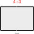 72 Inch Portable Foldable White Projector Curtain Projection Screen 4:3 Portable Movies Screen for Projector Home Theater Outdoor (72Inch)...