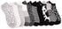 MUK LUKS Women's 10 Pack Low Cut Socks, Black/White, OS...