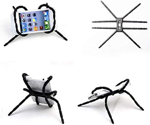 HM5018AK Ajustable Spider Multi Function Grip Mobile Phone Holder Stand Mount for iPhone 14 13 12 11 XS Samsung Smartphone Black...