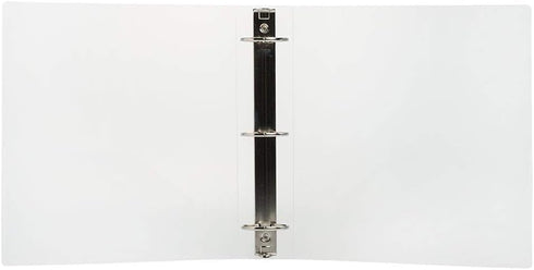 JAM PAPER Plastic 2 inch Binder - Clear 3 Ring Binder - Sold Individually...