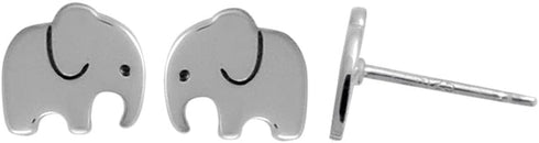 Boma Jewelry Sterling Silver Elephant Animal Stud Earrings...