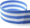 Light Blue & White Taffy Stripe Grosgrain Ribbon - Color: Light Blue & White Striped - Choose Your Length & Width - Made in The United States (Lig...