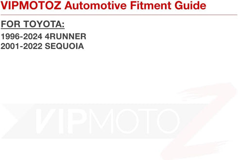 VIPMOTOZ Full LED License Plate Light For Toyota 4Runner Sequoia, 6000K Diamond White, 2-Pieces Tag Lamp Assembly Replacement...