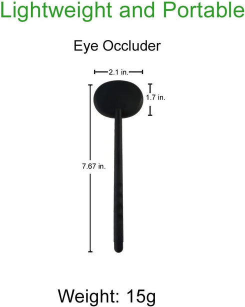 3 Pack Handheld Eye Occluder for Vision Test, Portable Premium Ophthalmic Eye Exam Tool for Ophthalmologists Orthoptists and Optometrists (3pcs Co...