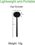 3 Pack Handheld Eye Occluder for Vision Test, Portable Premium Ophthalmic Eye Exam Tool for Ophthalmologists Orthoptists and Optometrists (3pcs Co...