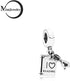 Women Book Glasses Dangle Charm fits Pandora Bracelets Love Reading Birthday Christmas...