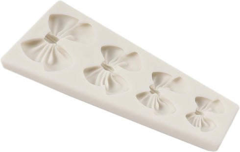 Bowknot Fondant Mold Bow Tie Silicone Mold Sugar Candy Cake Pop Bow Craft Molds For Cake Decoration Cupcake Topper Chocolate Gum Paste Polymer Cla...